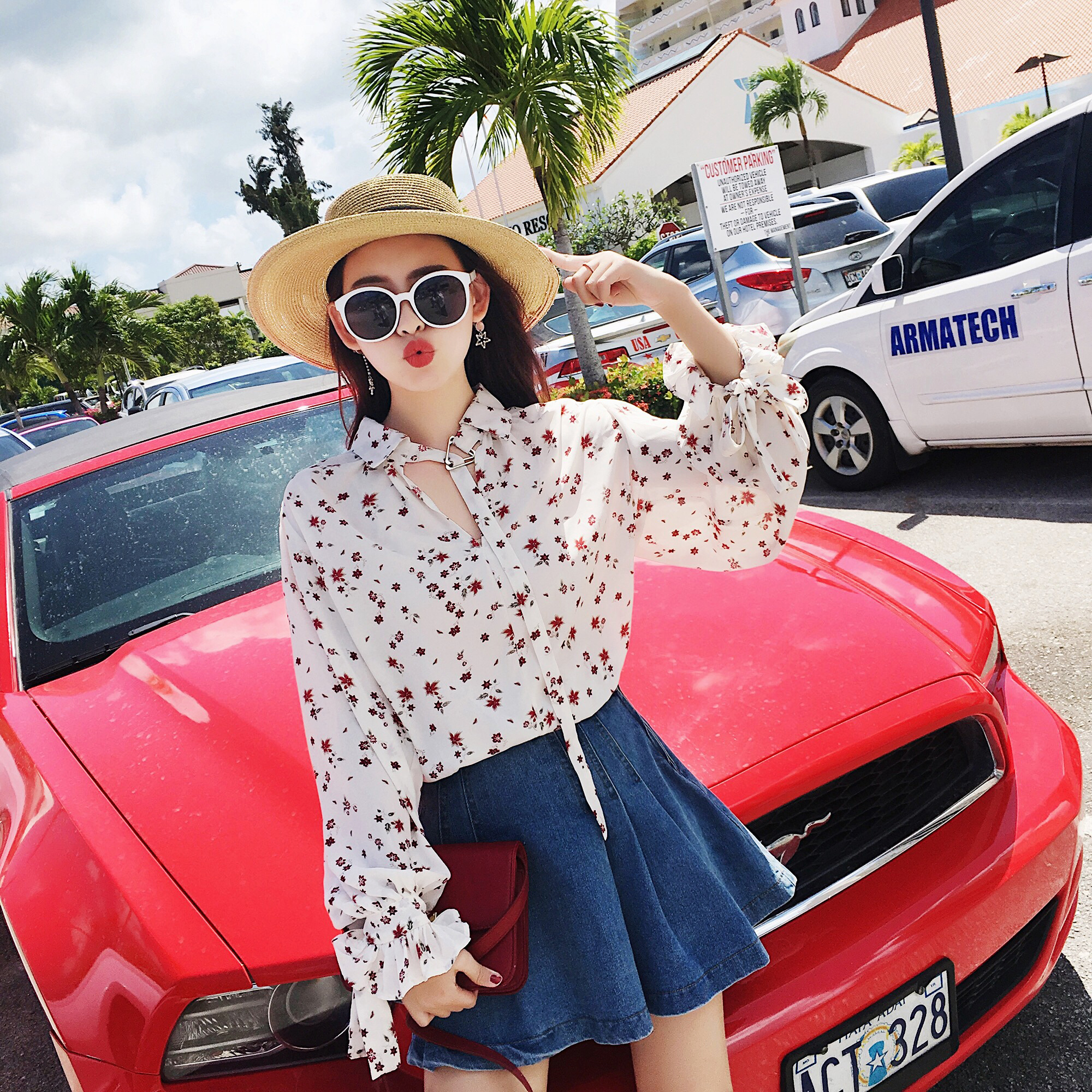 时尚新颖的雪纺碎花衫,简单大气的雪纺衫穿出高雅的气质