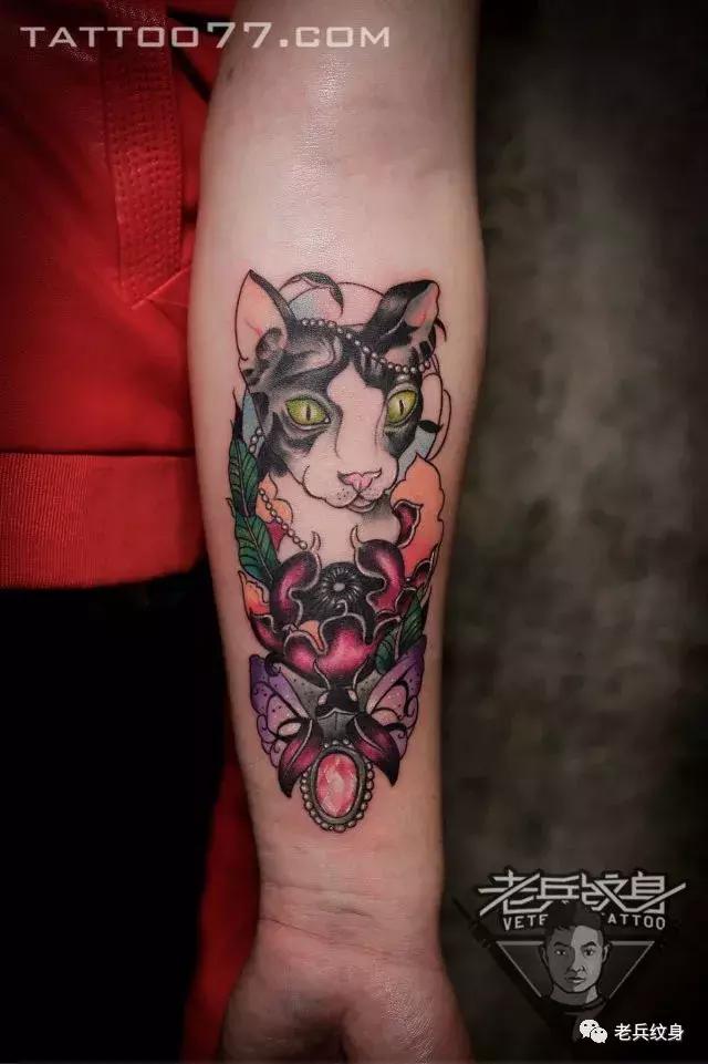 老兵纹身工作室的纹身结果,老兵纹身小臂手稿大全