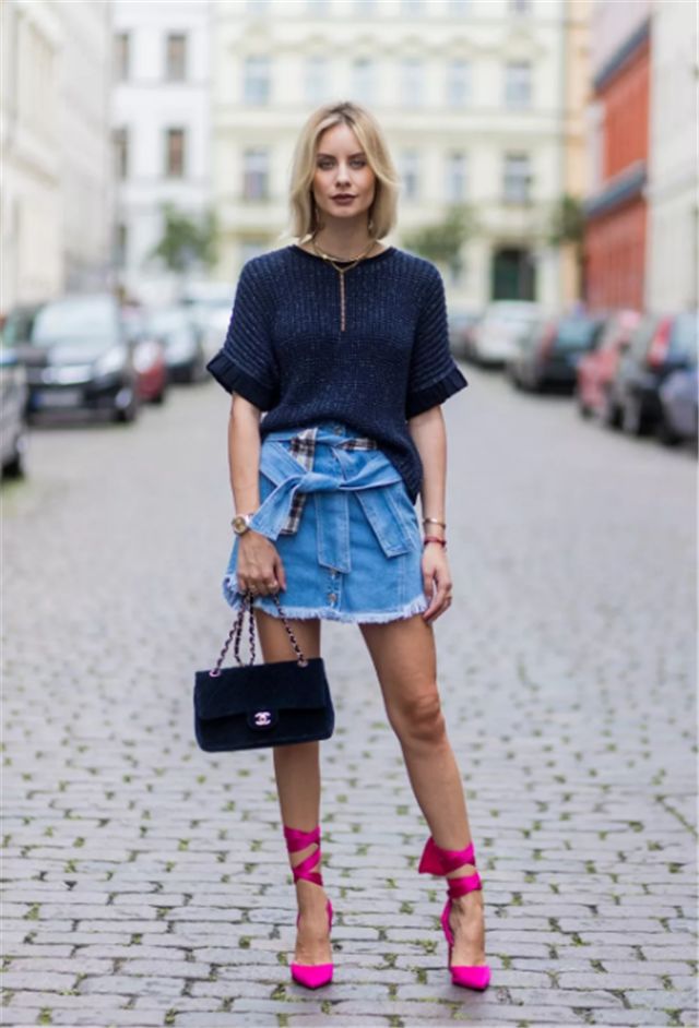 娜扎针织罩衫穿搭,娜扎针织衫