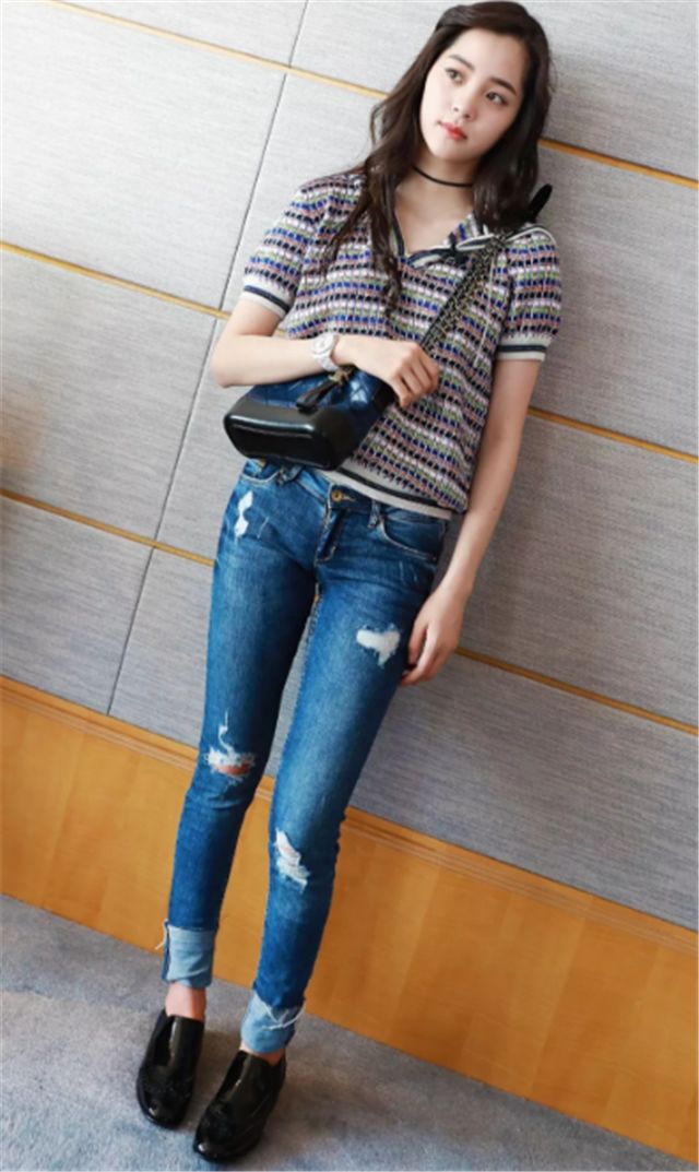 娜扎针织罩衫穿搭,娜扎针织衫