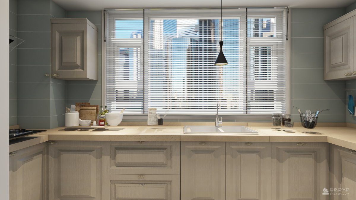 开放式装修卧室客厅厨房一体,开放式厨房客厅一体怎么装修