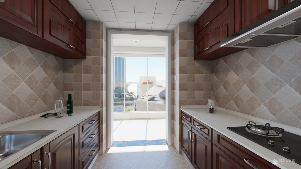 开放式装修卧室客厅厨房一体,开放式厨房客厅一体怎么装修