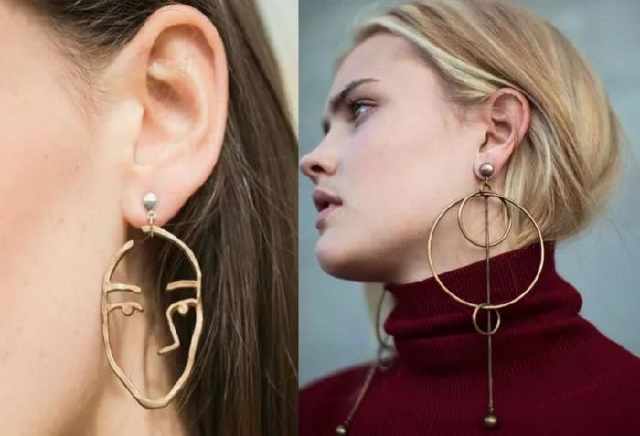 大耳环才是瘦脸神器,瘦脸神器腮帮子