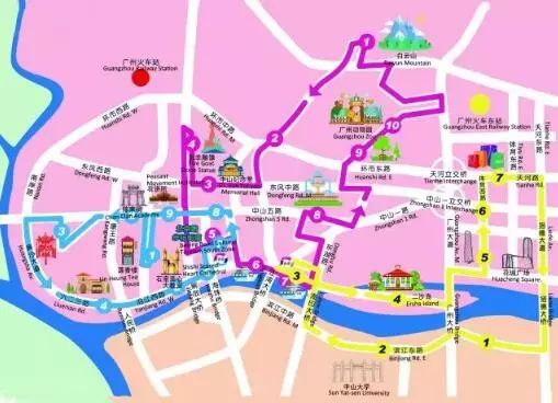 广州一日游攻略大全最佳线路,广州市双层巴士一日游