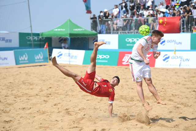 阿塞拜疆队全胜夺冠　“一带一路杯”海口国际沙滩足球邀请赛圆满结束