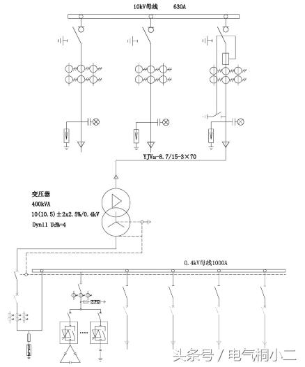 箱变接线,箱变接线图