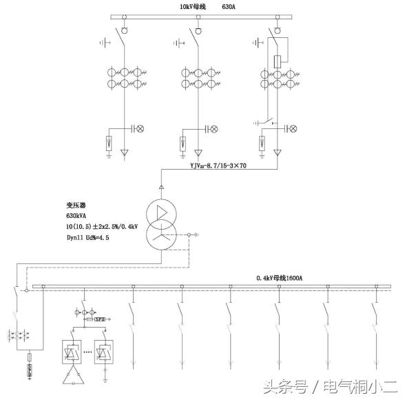 箱变接线,箱变接线图