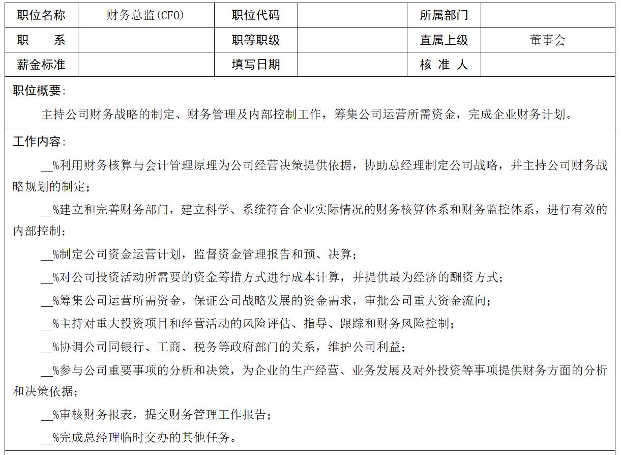 核心岗位职责说明书,工作岗位及岗位职责大全