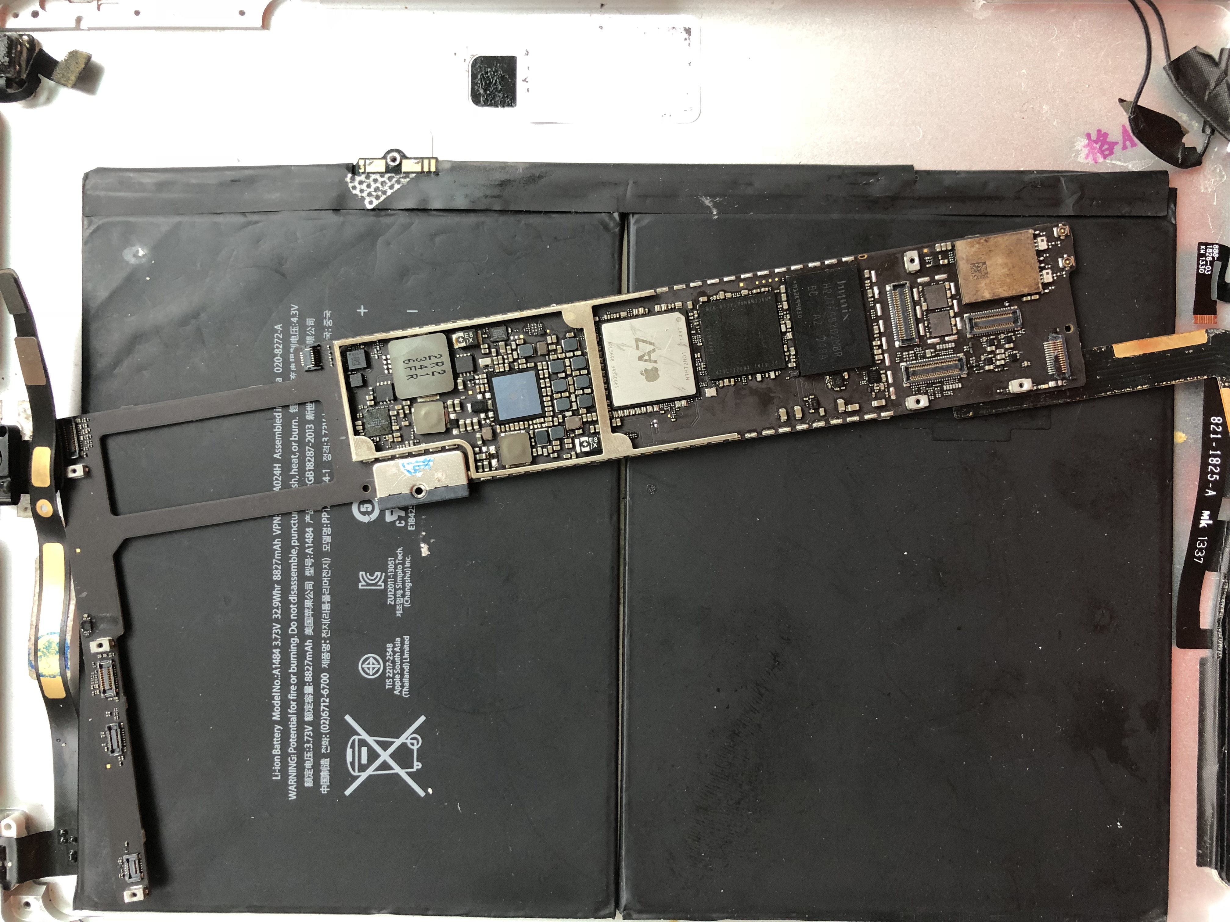 维修ipadair第一弹,ipadair拆主板教程