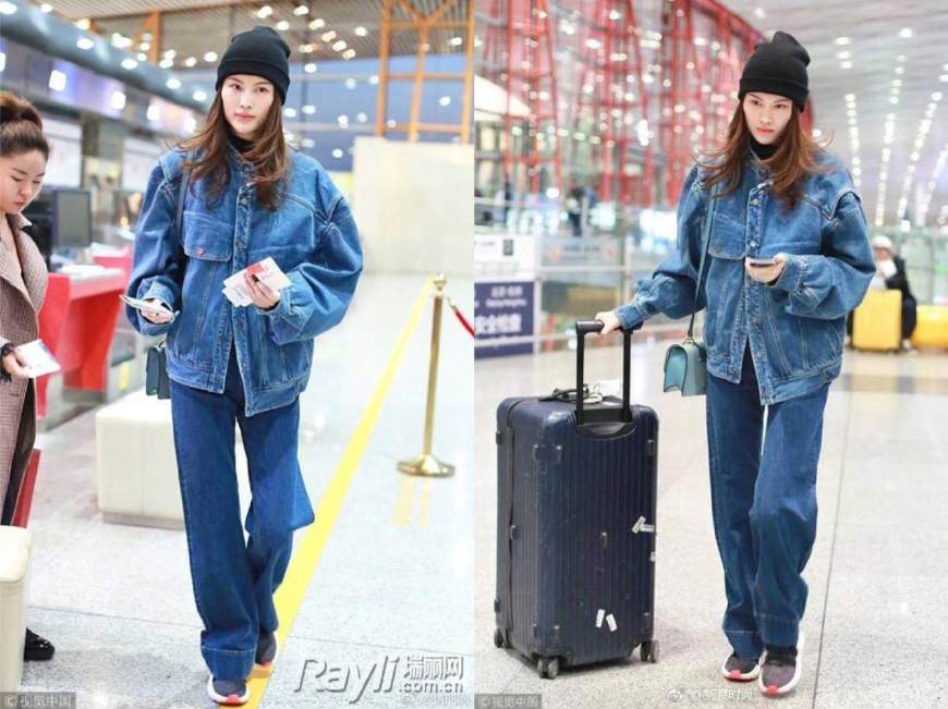 戚薇穿的椰子鞋老爹鞋,戚薇同款老爹鞋厚底白色