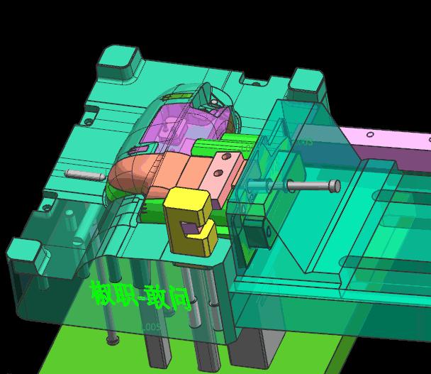 塑胶模具外观结构,塑胶模具分析剖面图