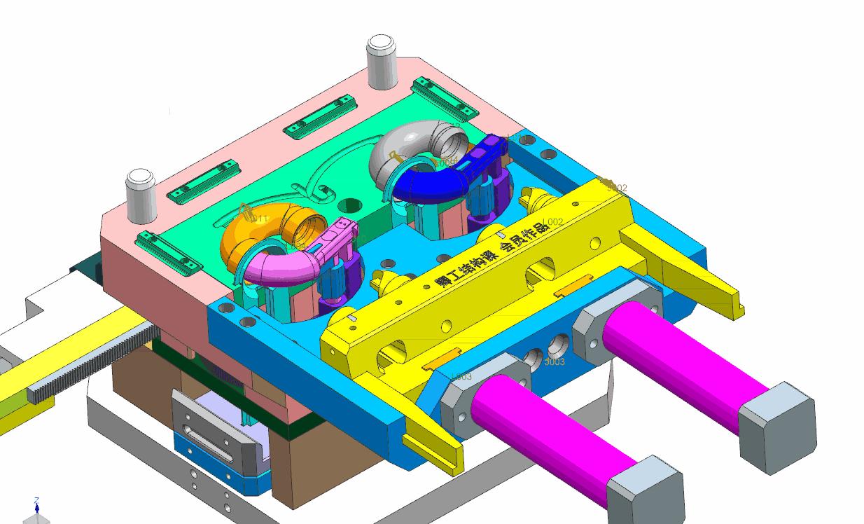 塑胶模具外观结构,塑胶模具分析剖面图