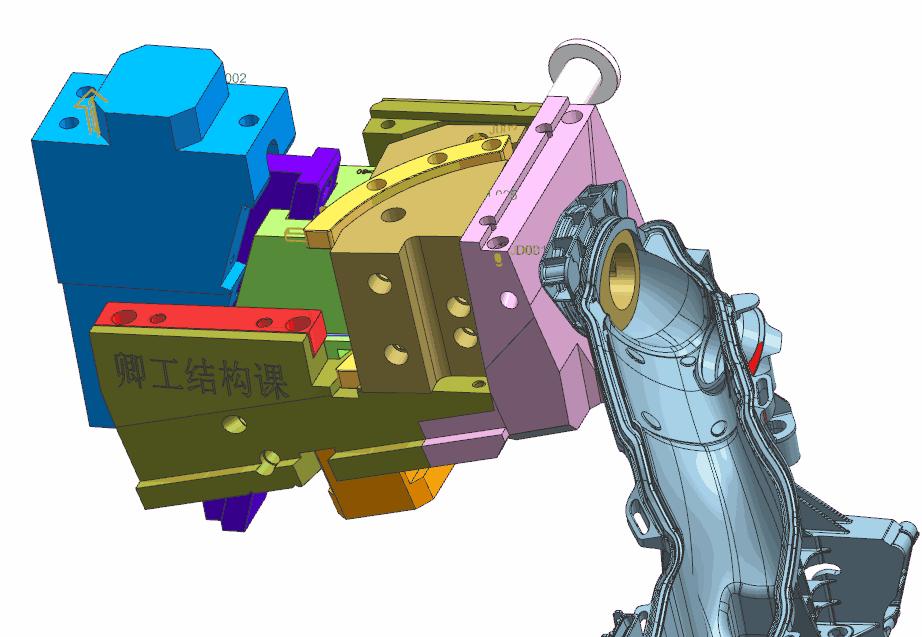 塑胶模具外观结构,塑胶模具分析剖面图