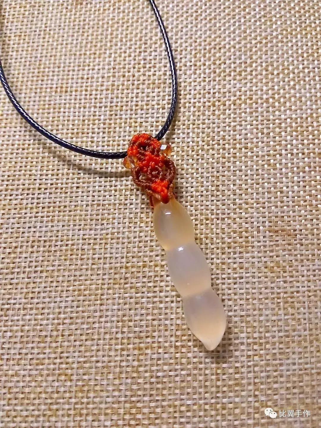 蕾丝花边吊坠扣头教程,简单易学吊坠扣头教程