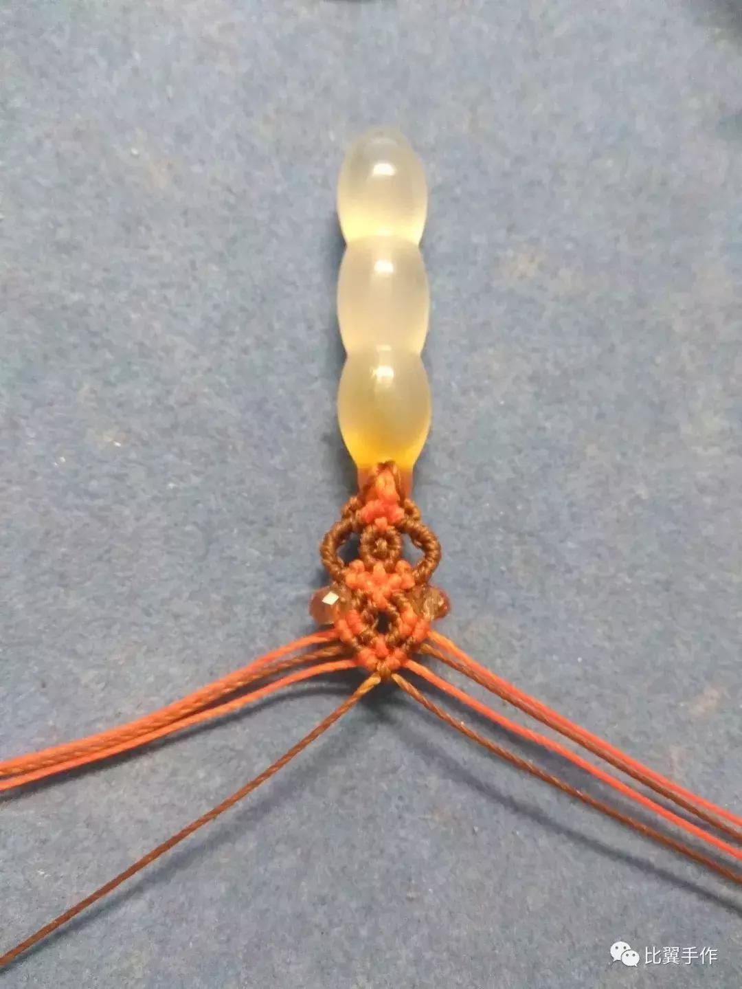 蕾丝花边吊坠扣头教程,简单易学吊坠扣头教程