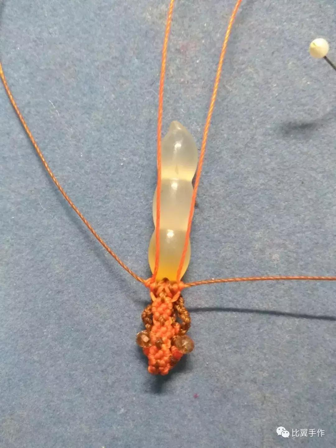 蕾丝花边吊坠扣头教程,简单易学吊坠扣头教程