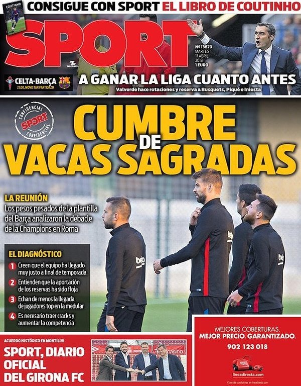 巴萨更衣室大佬分析球队崩盘原因，结论是球队必须引进一种球员