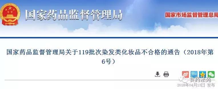消费警示,上海染发化妆品不合格