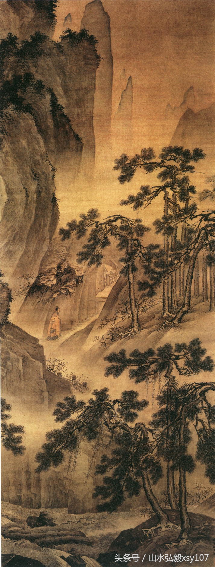 中国画浙派吴门画派,云田山水画欣赏