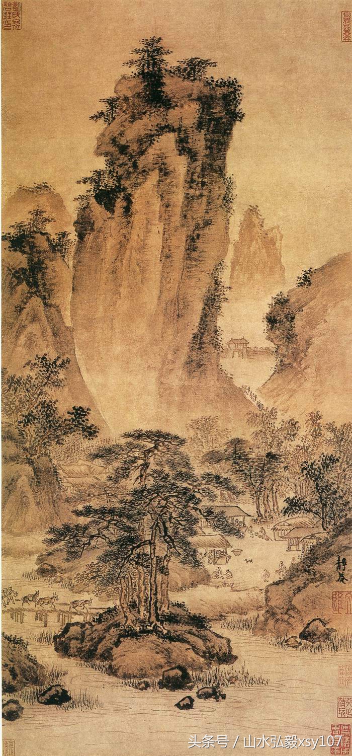 中国画浙派吴门画派,云田山水画欣赏