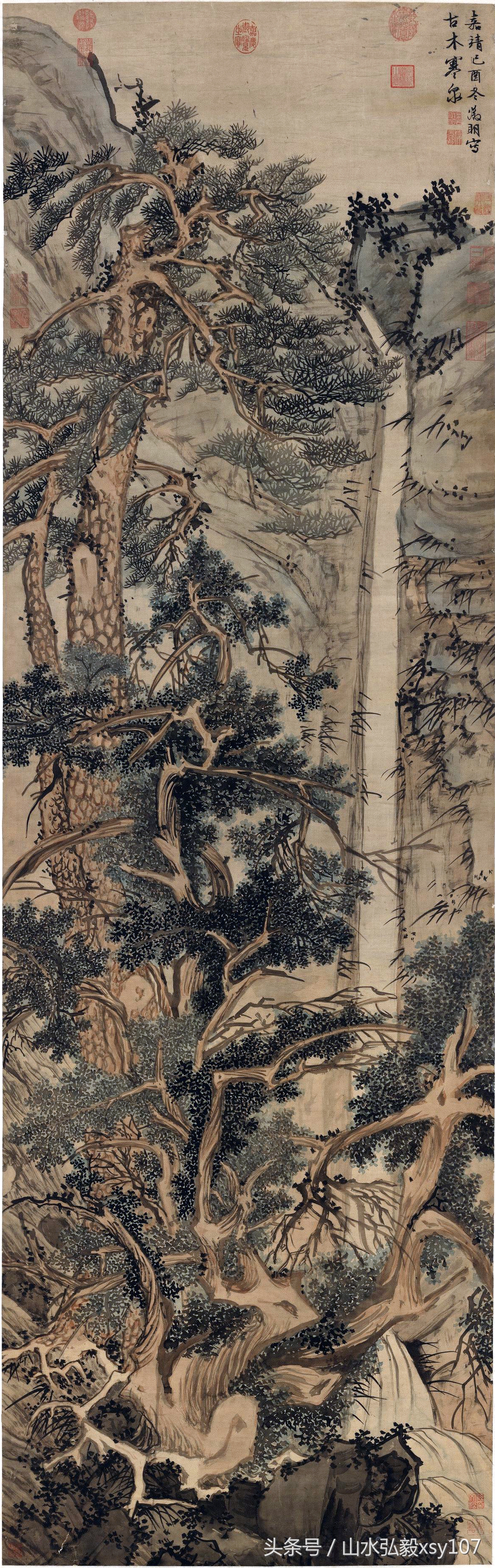 中国画浙派吴门画派,云田山水画欣赏