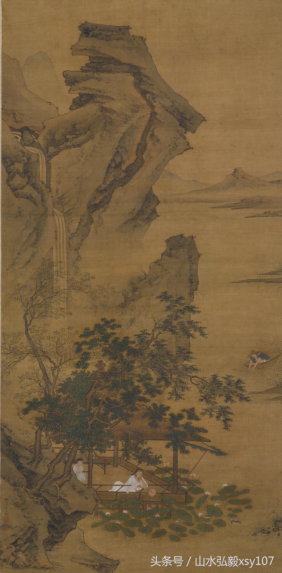 中国画浙派吴门画派,云田山水画欣赏