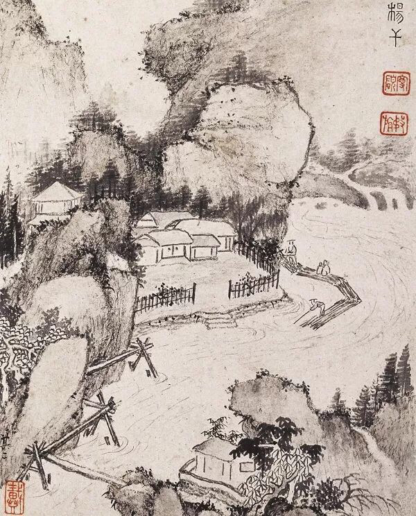 老来泓颖不嫌枯,扫落云山淡欲无。翻笑为霖手颠倒,最分明