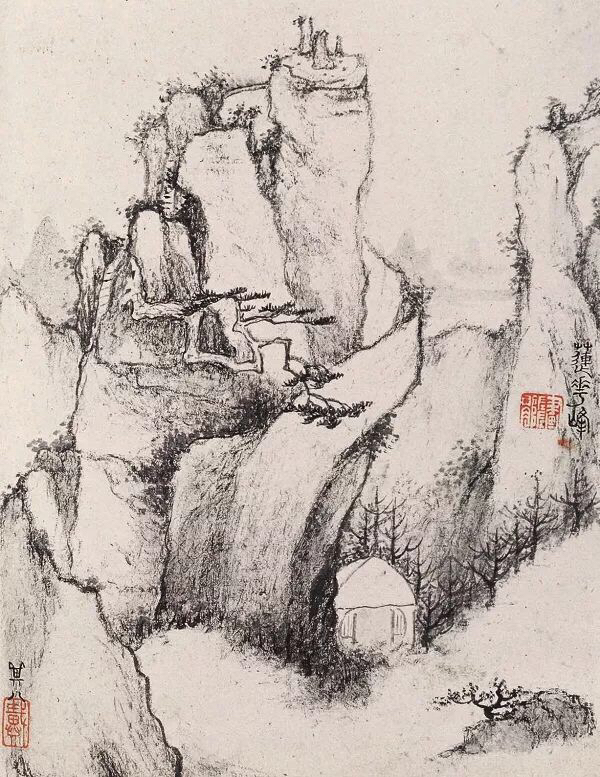 老来泓颖不嫌枯,扫落云山淡欲无。翻笑为霖手颠倒,最分明