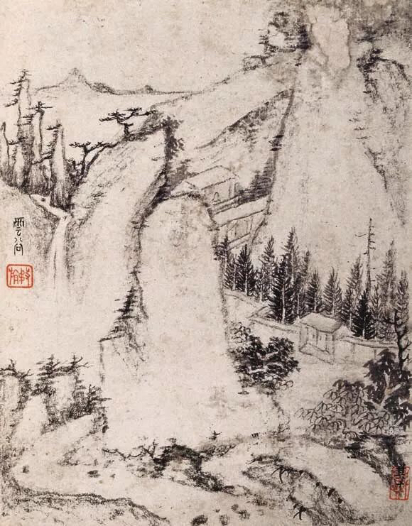 老来泓颖不嫌枯,扫落云山淡欲无。翻笑为霖手颠倒,最分明