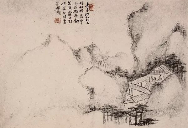 老来泓颖不嫌枯,扫落云山淡欲无。翻笑为霖手颠倒,最分明