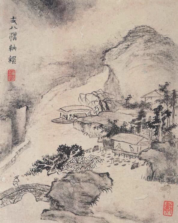 老来泓颖不嫌枯，扫落云山淡欲无。翻笑为霖手颠倒，最分明