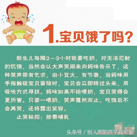 宝宝哭代表什么意思,新生儿宝宝哭是代表什么意思