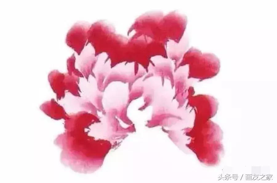 果果小写意牡丹画法教学视频,军旅画家张连龙写意牡丹画法