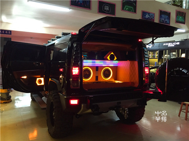 悍马h2音响改装多少钱,悍马h2音响改造