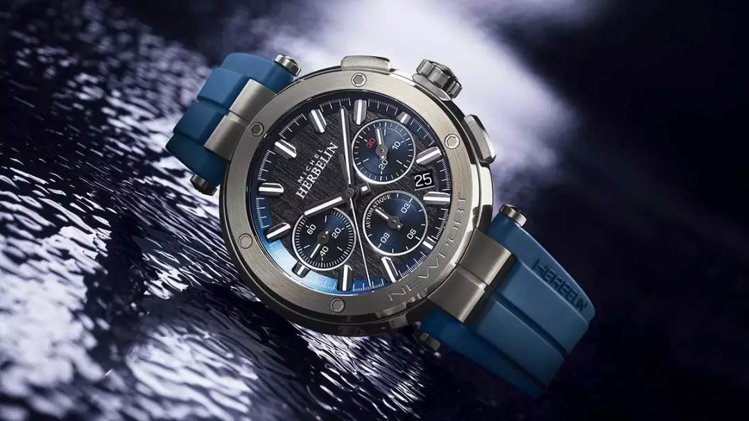 赫柏林蓝盘手表图片,赫柏林michelherbelin腕表