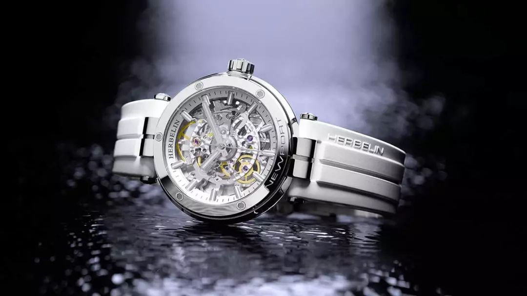 赫柏林蓝盘手表图片,赫柏林michelherbelin腕表