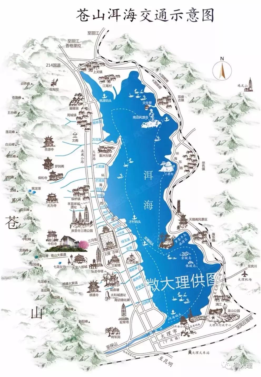 大理洱海环游路线需要多久,大理洱海环游路线从哪里开始