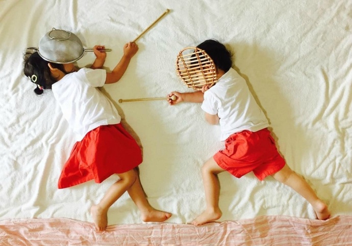 宝宝创意照在家就能拍的,三个月超萌宝宝艺术照