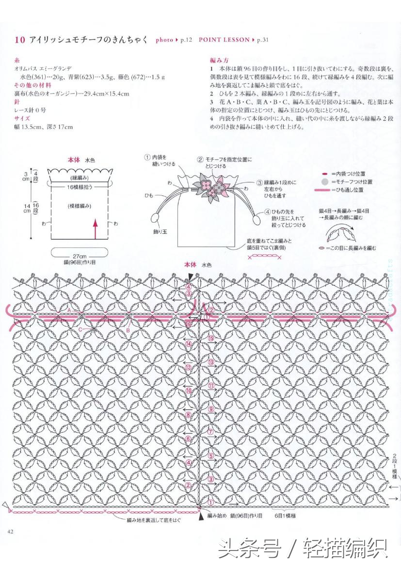 好看小包包钩法,用钩针钩个性的小包包
