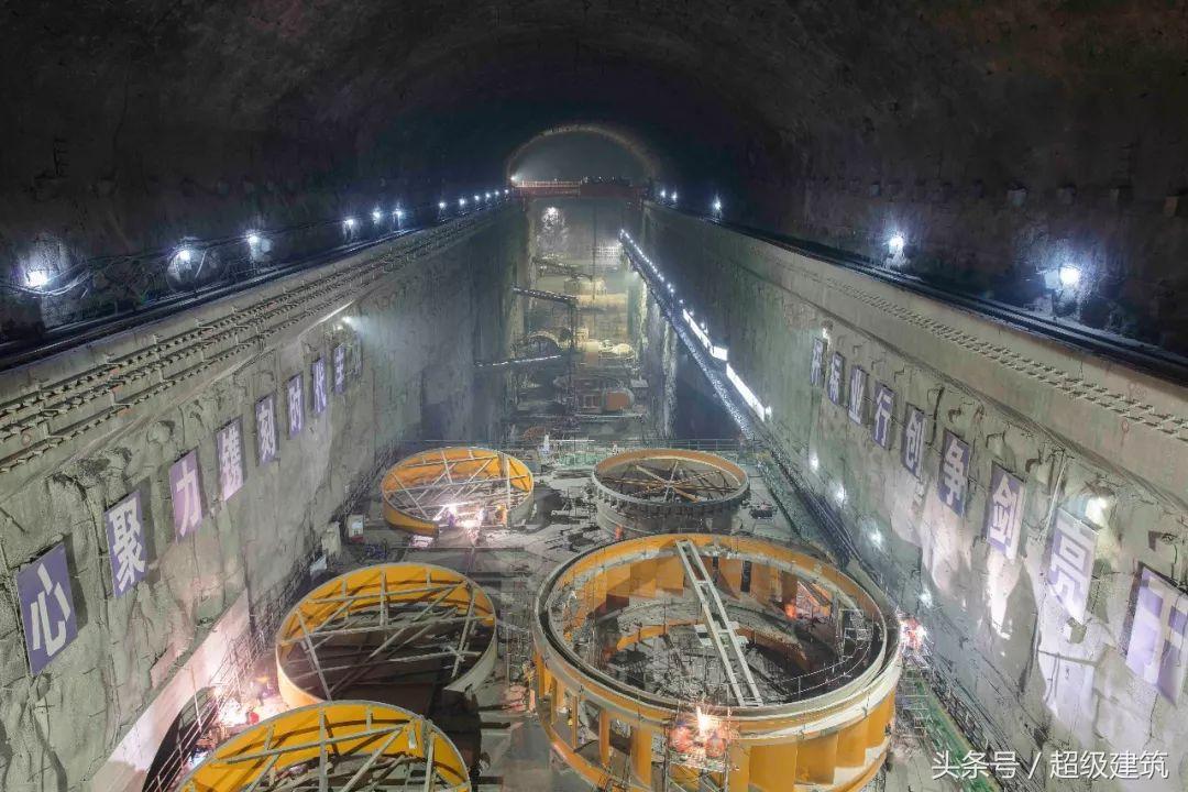 乌东德水电站洞室,雄伟壮观的乌东德水电站