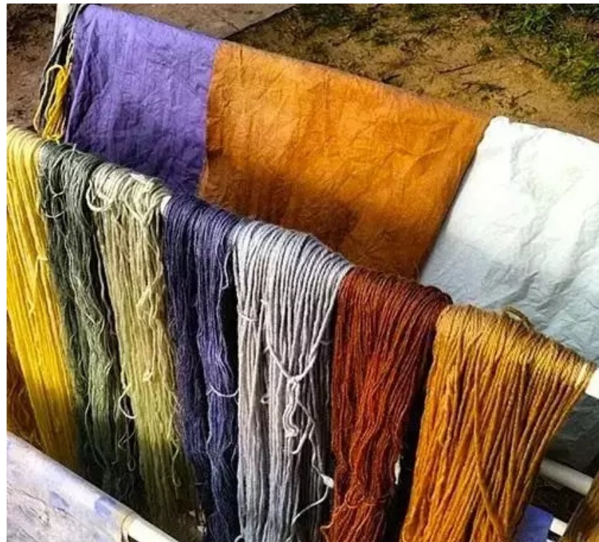 古法植物手工染布,非物质文化遗产手工花