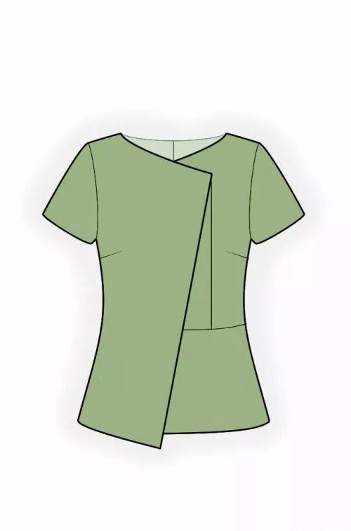 女装上衣款式图设计,女士服装款式图效果图