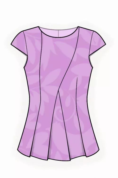 女装上衣款式图设计,女士服装款式图效果图