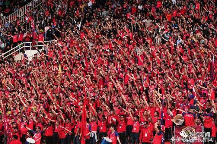 陕西大秦之水主场气氛,陕西大秦之水队球迷远征团