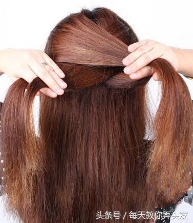 一个歪辫子的编发教程,俏皮辫子的编发教程