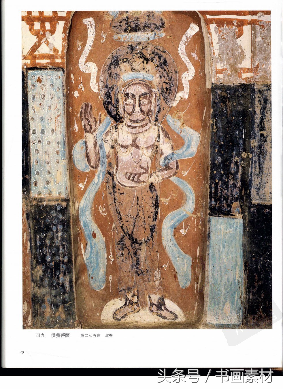 北凉北魏石窟壁画图片,敦煌北魏壁画临摹