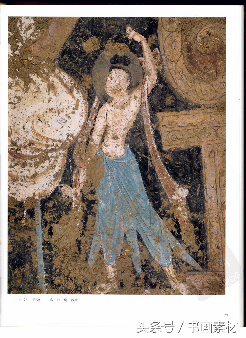 北凉北魏石窟壁画图片,敦煌北魏壁画临摹