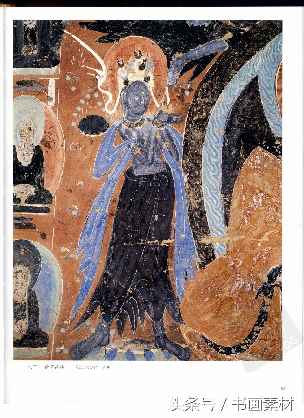 北凉北魏石窟壁画图片,敦煌北魏壁画临摹