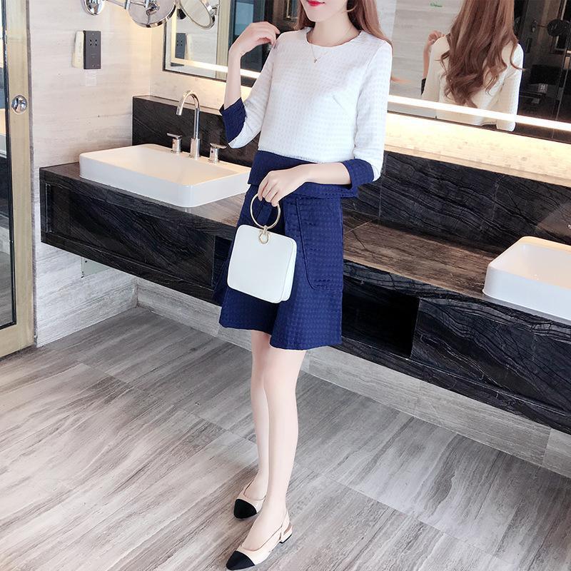 半身裙怎么穿才好看显瘦有气质,提腰线半身裙搭配图片