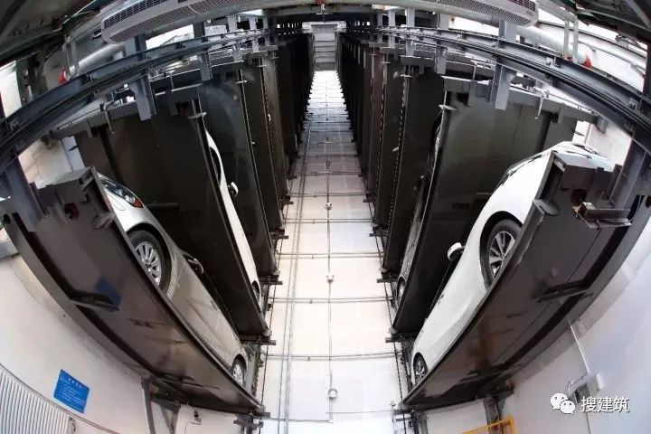 最小的立体车库,旋转式立体车库